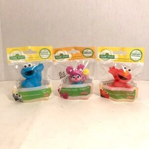Sesame Street Hasbro Friends 3" figure Lot of 3!